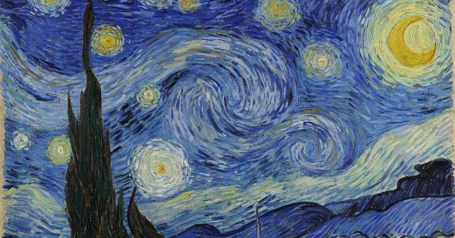 Bức tranh “Đêm Đầy Sao” nổi tiếng của họa sĩ Vincent van Gogh, phong cách Hậu Ấn tượng